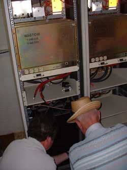 Bill Dunbar and Bill Lillie at the repeater site