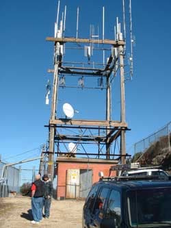 The Repeater Bunker and Antenna Mast on North Peak